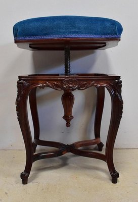 19th Century Louis XV Style Adjustable Piano Stool-RVK-708496