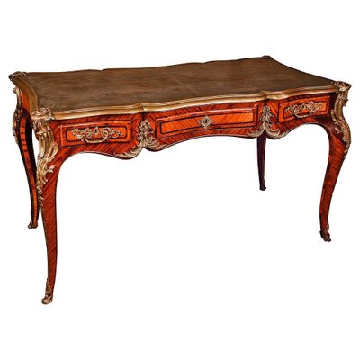 19th Century Louis XV Style Bureau Plat Writing Table-FLW-1401861