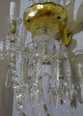 19th Century Louis XV Style French White Glass Sconces from Baccarat, Set of 2-NUC-576402