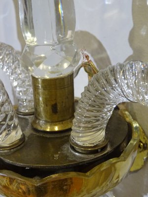 19th Century Louis XV Style French White Glass Sconces from Baccarat, Set of 2-NUC-576402