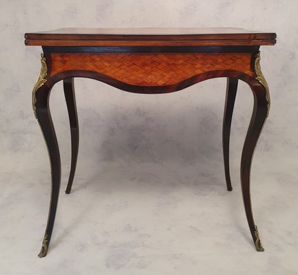 19th Century Louis XV Style Rosewood Game Table-BSB-929116