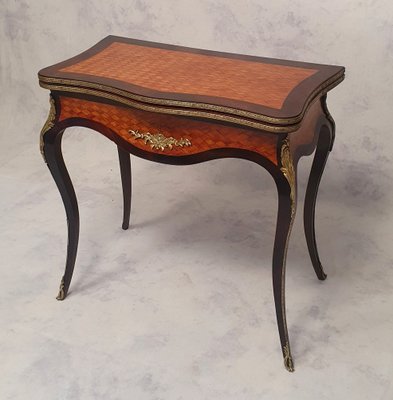 19th Century Louis XV Style Rosewood Game Table-BSB-929116