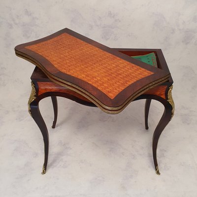 19th Century Louis XV Style Rosewood Game Table-BSB-929116