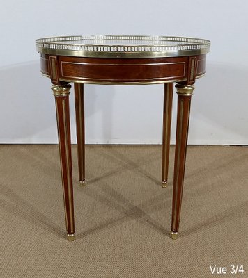 19th Century Louis XVI Carrara Marble & Wood Table-RVK-1240056