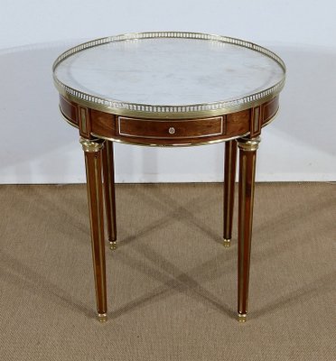 19th Century Louis XVI Carrara Marble & Wood Table-RVK-1240056