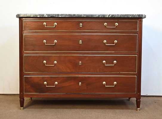 19th Century Louis XVI Chest of Drawers in Mahogany-RVK-1726169