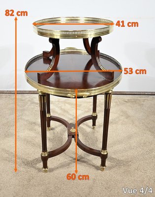 19th Century Louis XVI Mahogany Side Table-RVK-1787532