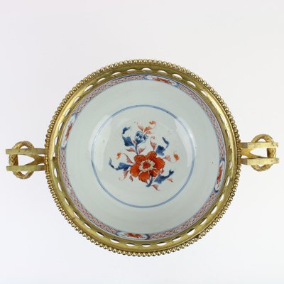 19th Century Louis XVI Style French Bronze Imari Bowl-KMT-1428014