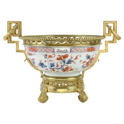 19th Century Louis XVI Style French Bronze Imari Bowl-KMT-1428014