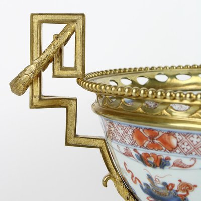 19th Century Louis XVI Style French Bronze Imari Bowl-KMT-1428014