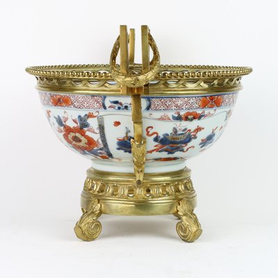 19th Century Louis XVI Style French Bronze Imari Bowl-KMT-1428014