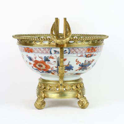 19th Century Louis XVI Style French Bronze Imari Bowl-KMT-1428014