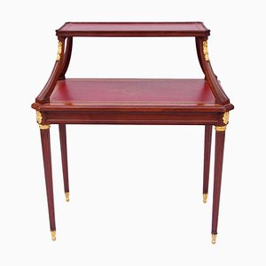 19th-Century Louis XVI Style Mahogany Tea Table-CEJ-488347