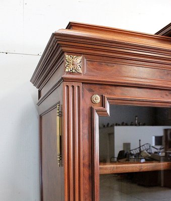 19th Century Louis XVI Style Mahogany Wall Unit-RVK-880973