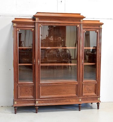 19th Century Louis XVI Style Mahogany Wall Unit-RVK-880973