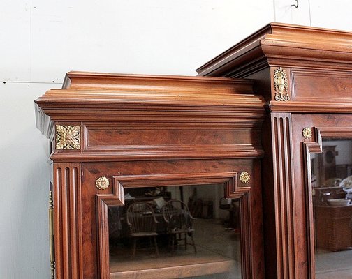 19th Century Louis XVI Style Mahogany Wall Unit-RVK-880973