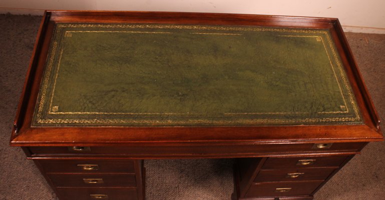 19th Century Mahogany Campaign Desk-HPU-1345156