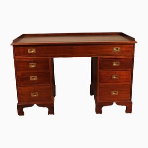 19th Century Mahogany Campaign Desk-HPU-1345156