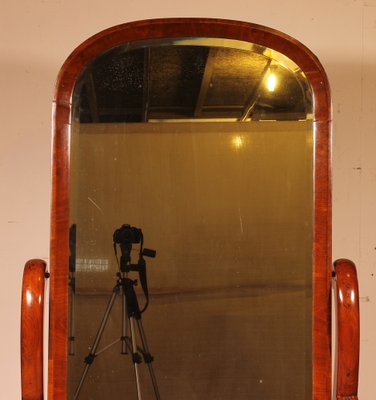 19th Century Mahogany Cheval Mirror-HPU-1223557