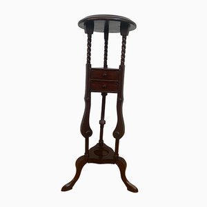 19th Century Mahogany Plant Stand with Drawers-IJR-681210