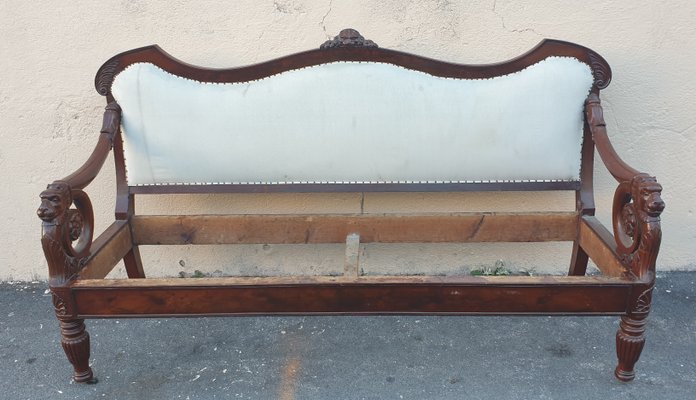 19th Century Mahogany Sofa-SYQ-880716