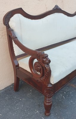 19th Century Mahogany Sofa-SYQ-880716