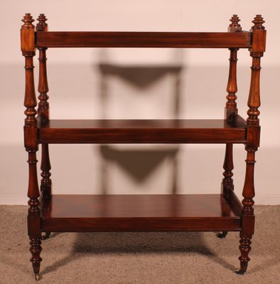 19th Century Mahogany Three Tier Buffet-HPU-1791596