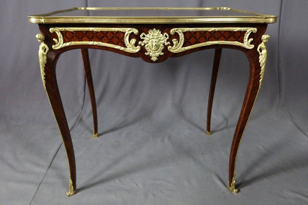 19th Century Marquetry Living Room Table-WSV-1355446