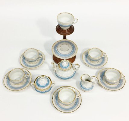 19th Century Miniature Child's Tea Service in Porcelain, Set of 9-UCH-1224569