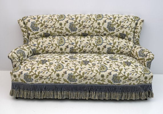 19th Century Napoleon III Brocade Sofa & Armchairs, Set of 3-FER-1338291