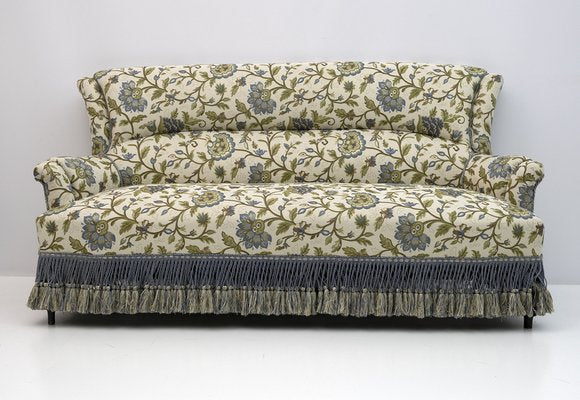 19th Century Napoleon III Brocade Sofa & Armchairs, Set of 3-FER-1338291