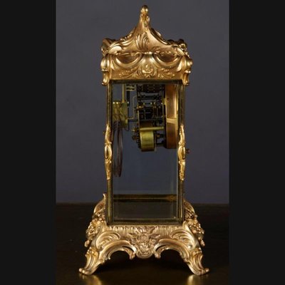 19th Century Napoleon III Fire-Gilt Fireplace Clock, 1890s-FLW-1401947