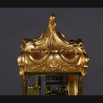 19th Century Napoleon III Fire-Gilt Fireplace Clock, 1890s-FLW-1401947