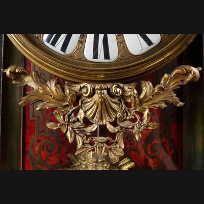 19th Century Napoleon III Fireplace Boulle Clock, 1890s-FLW-1401831