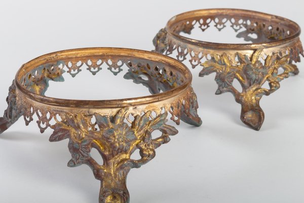 19th Century Napoleon III Gilt Bronze Bases, Set of 2-WFS-744895