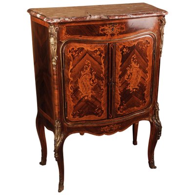 19th Century Napoleon III Inlaid Cabinet in Louis XV Style, 1890s-FLW-1401965