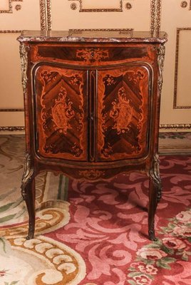 19th Century Napoleon III Inlaid Cabinet in Louis XV Style, 1890s-FLW-1401965