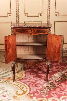 19th Century Napoleon III Inlaid Cabinet in Louis XV Style, 1890s-FLW-1401965