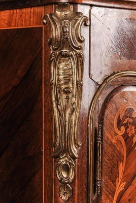 19th Century Napoleon III Inlaid Cabinet in Louis XV Style, 1890s-FLW-1401965