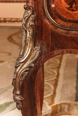 19th Century Napoleon III Inlaid Cabinet in Louis XV Style, 1890s-FLW-1401965