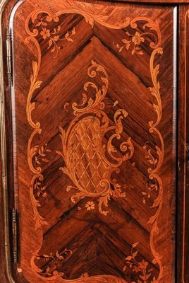 19th Century Napoleon III Inlaid Cabinet in Louis XV Style, 1890s-FLW-1401965