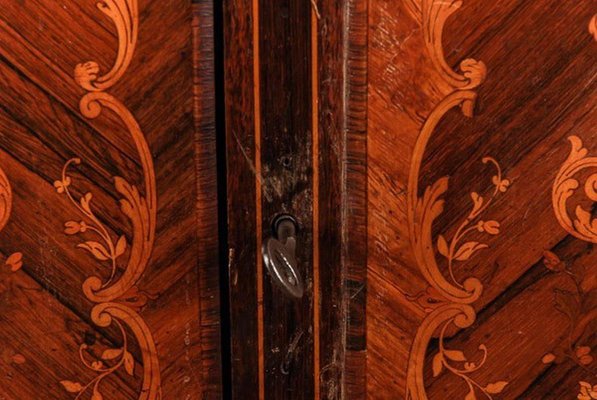 19th Century Napoleon III Inlaid Cabinet in Louis XV Style, 1890s-FLW-1401965