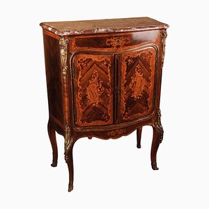 19th Century Napoleon III Inlaid Cabinet in Louis XV Style, 1890s-FLW-1401965