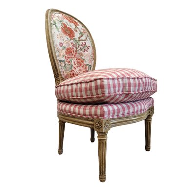 19th Century Napoleon III Louis XVI Armchair and Chair, France, Set of 2-NUC-2035323