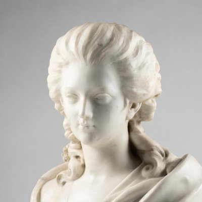 19th Century Napoleon III Marble Bust of Madame Du Barry-WFS-2041562