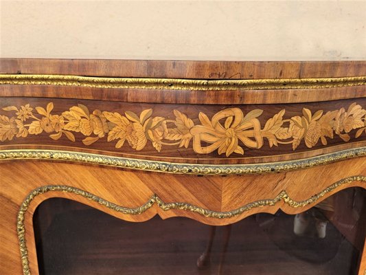 19th Century Napoleon III Marquetry and Bronze Sideboard-SYQ-1374072