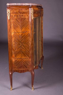 19th Century Napoleon III Rosewood Curved-Legs Side Cabinet or Commode-FLW-1401817