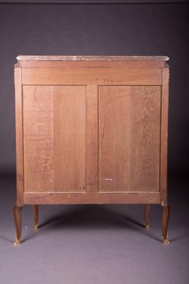 19th Century Napoleon III Rosewood Curved-Legs Side Cabinet or Commode-FLW-1401817