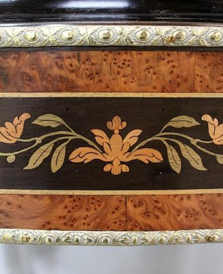 19th Century Napoleon III Rosewood, Thuja Veneer & Blackened Wood Inlaid Planter-RVK-785797