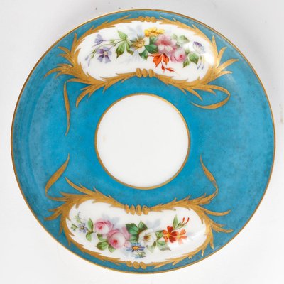 19th Century Napoleon III Service Tête À Tête from Sèvres Porcelain, Set of 6-WFS-1778240